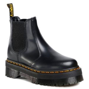 Dr. Martens Vegan 2976 Quad Chelsea Boot in Black,  size 6